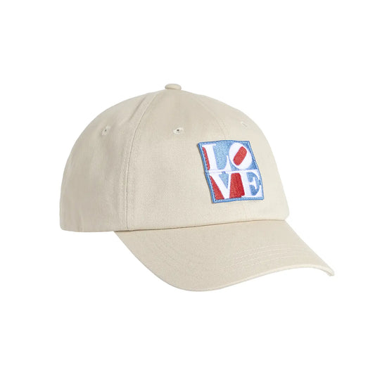 Robert Indiana "Love" Patch Dad Cap, stone