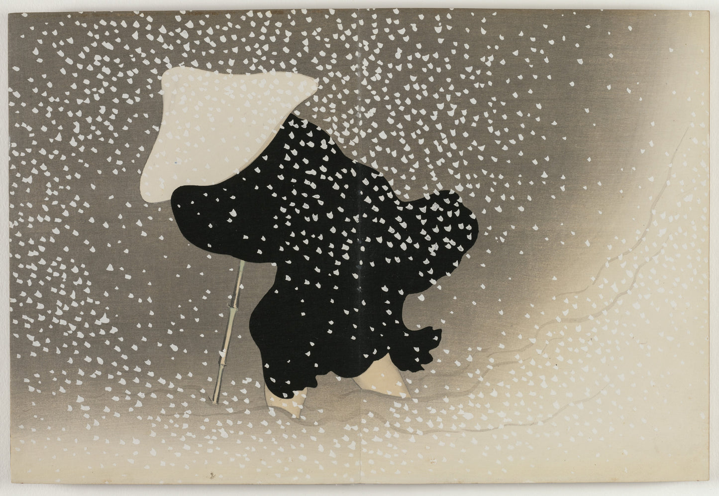 Flowers of a Hundred Worlds (Momoyogusa): Swirling Snow Notecard