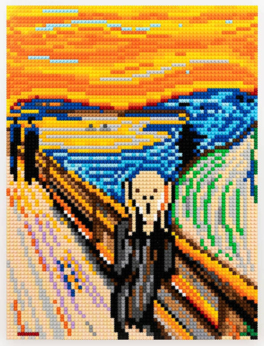 The Scream Pixel Puzzle