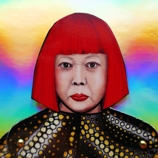 Articulated Magnet Doll Yayoi Kusama | Celebrity Paper Doll | Contemporary Artist