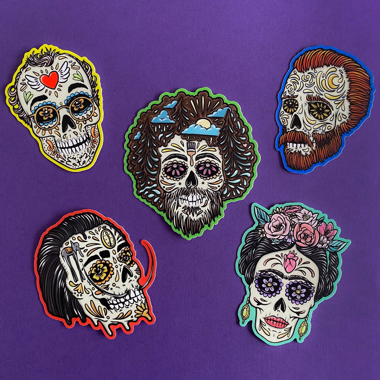 Keith Haring Sticker | Famous Artist Decal | Day of the Dead