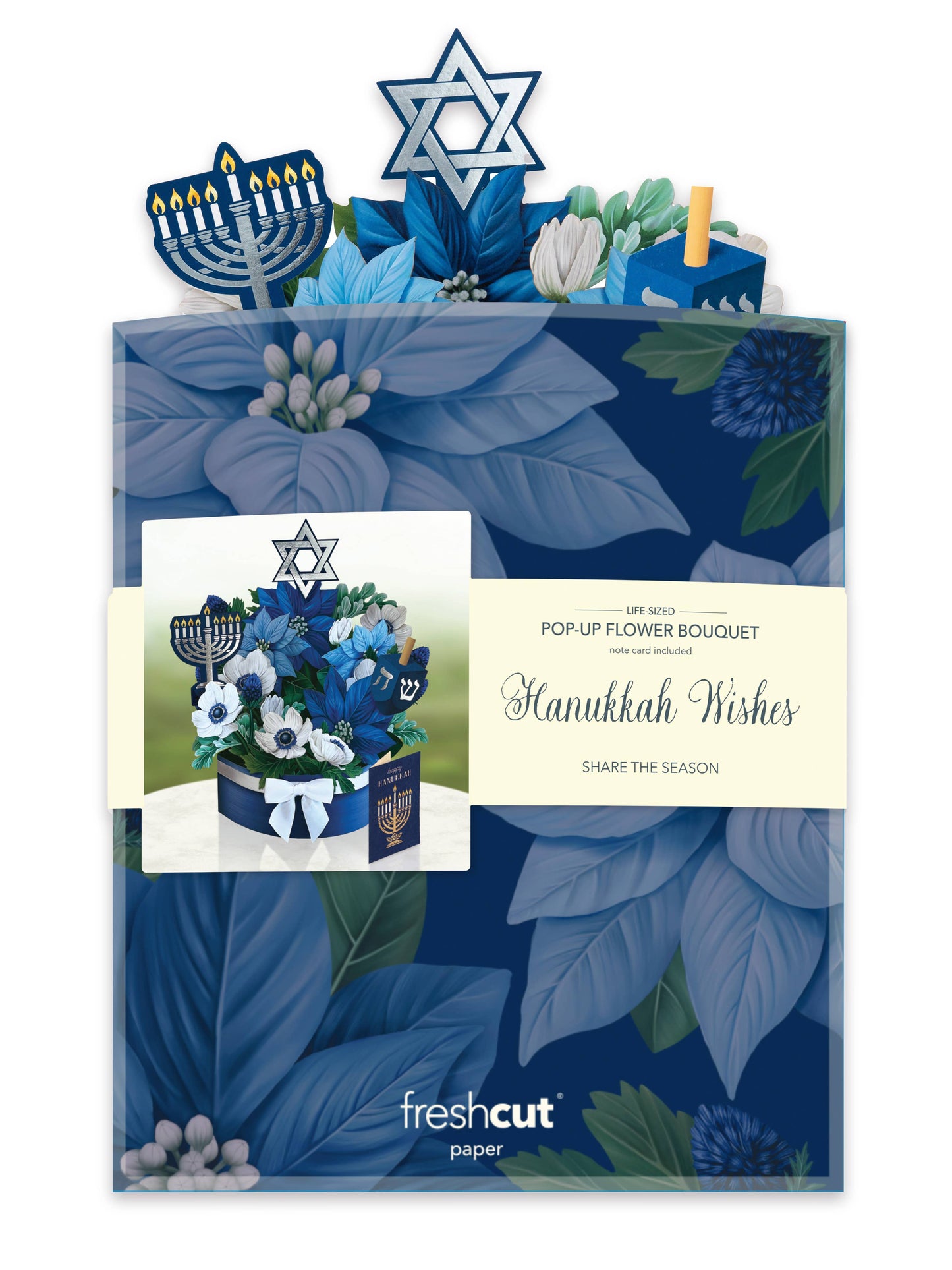 Hanukkah Wishes Pop-Up Greeting Card