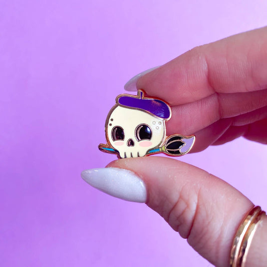 Artist Forever Enamel Pin | Artist Gift Ideas | Sugar Skull