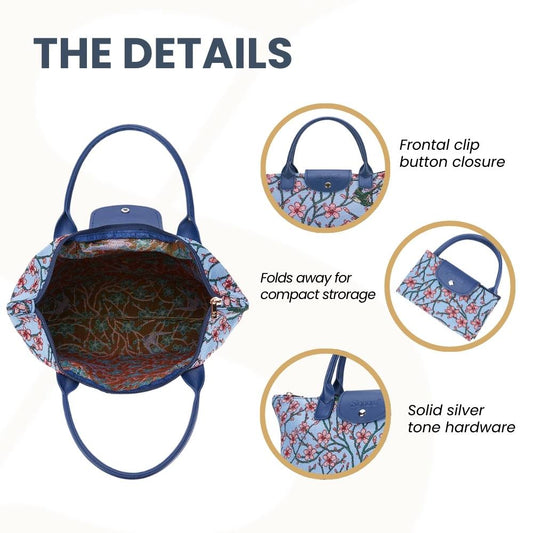 Almond Blossom And Swallow Foldaway Bag