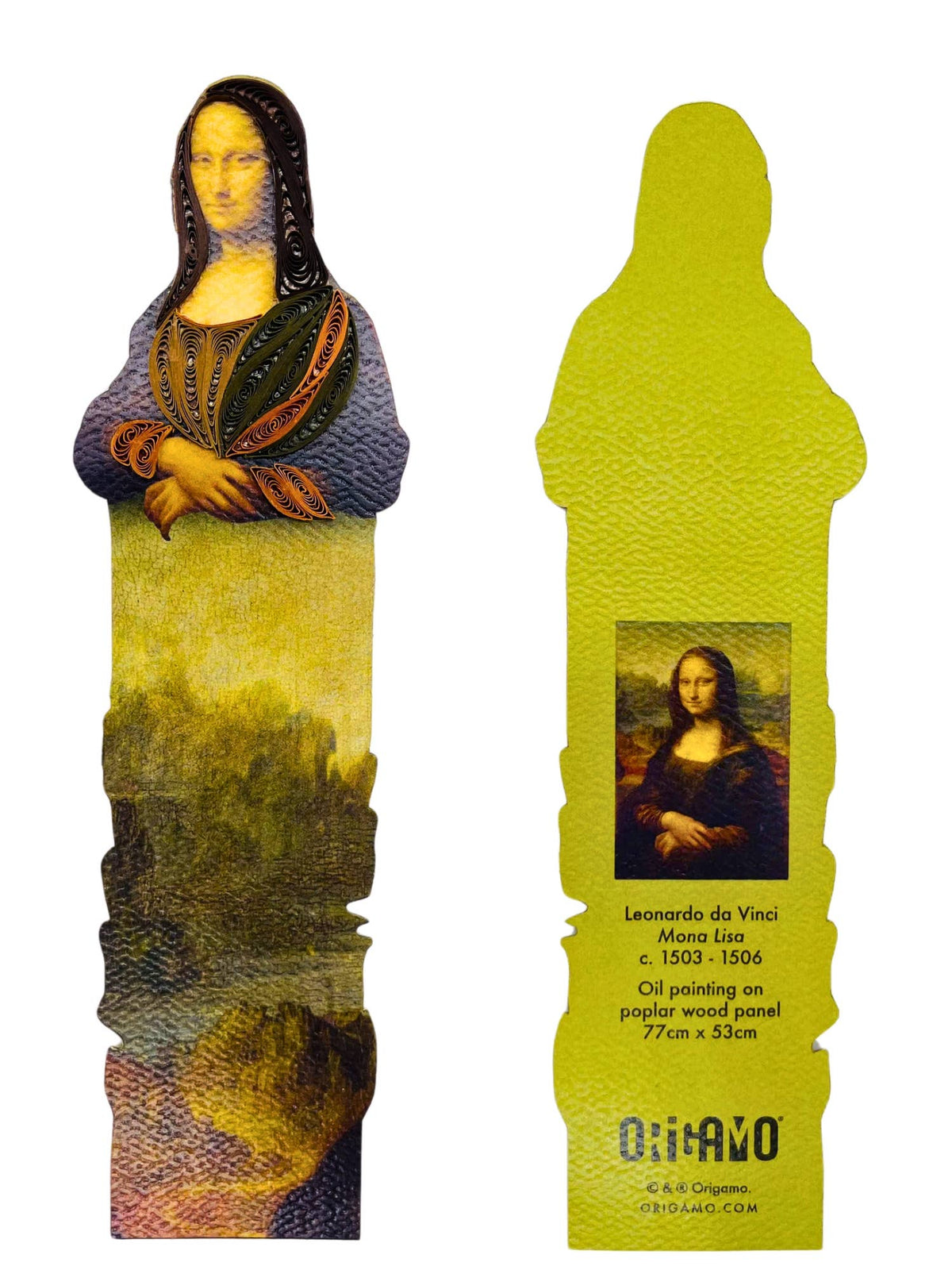 BOOKMARK MONA LISA QUILLING ORIGAMO