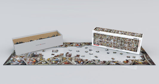 The Sistine Chapel Ceiling by Michelangelo 1000-Piece Panorama Puzzle