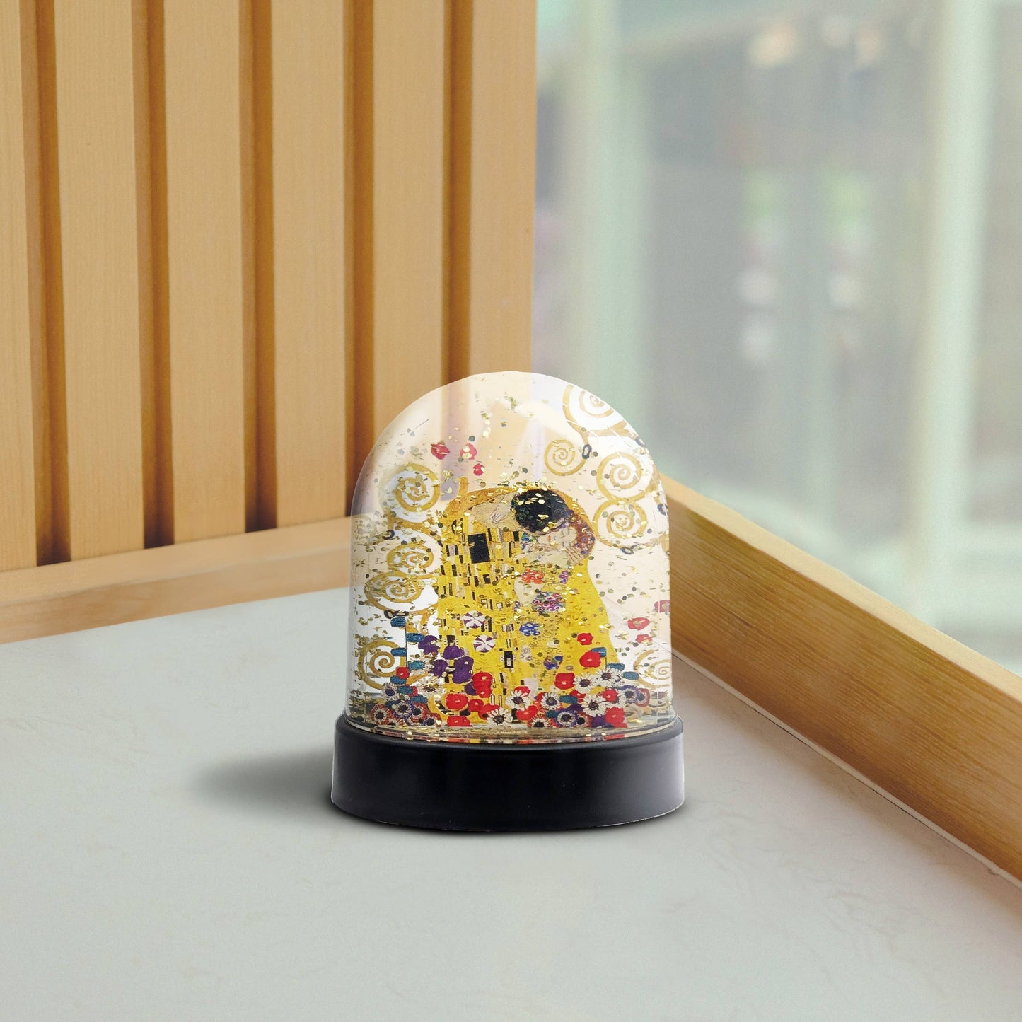 Snow Globe - Gustav Klimt - The Kiss by Mon Petit Art