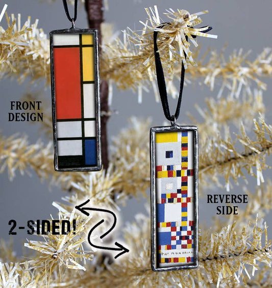 Mondrian Art Museum Christmas Ornament & Charm