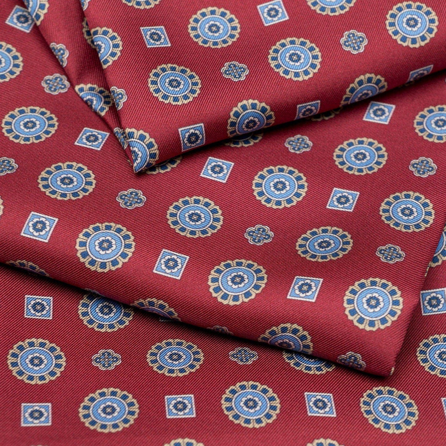 Botticelli - Slim Silk Scarf - Dark Red