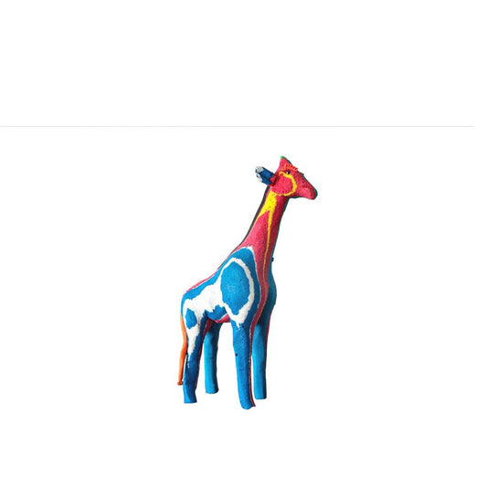 Reticulated Giraffe Sculpture from Recycled Flip-Flops