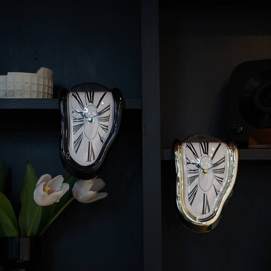 Dali Melting Desk Clock Gold