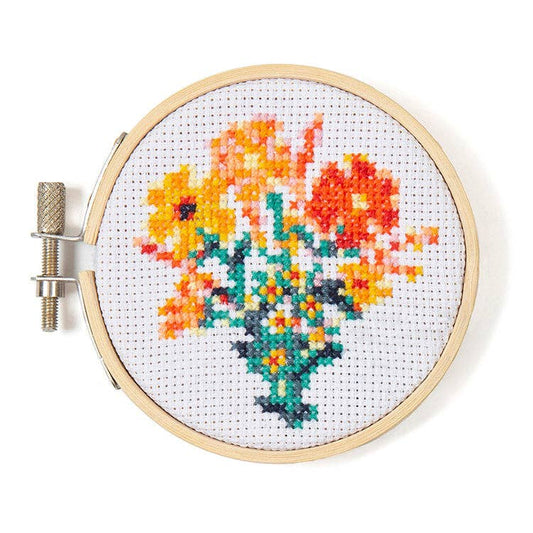 MiniCross Stitch Embroidery-Flowers