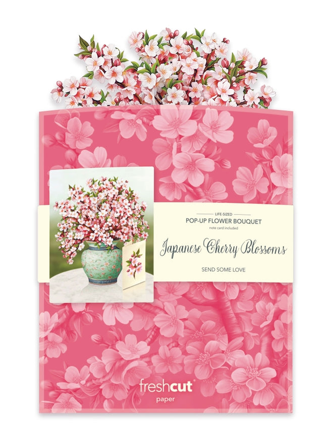 Japanese Cherry Blossoms Pop-Up Greeting Card