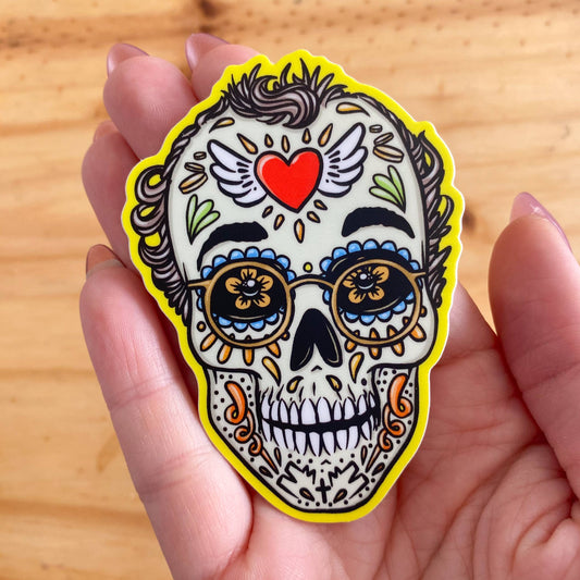 Keith Haring Sticker | Famous Artist Decal | Day of the Dead