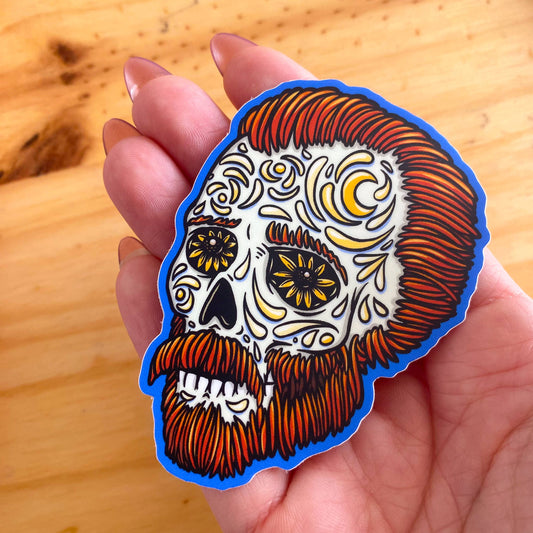 Van Gogh Sticker | Famous Artist Decal | Day of the Dead