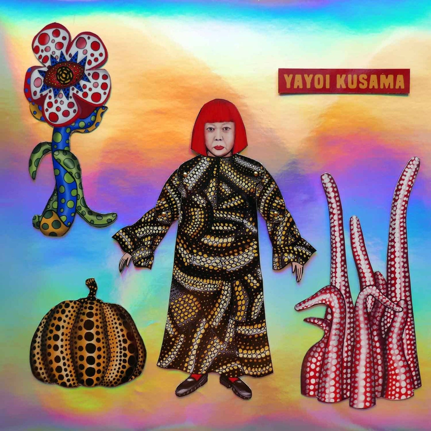 Articulated Magnet Doll Set Yayoi Kusama | Celebrity Paper D