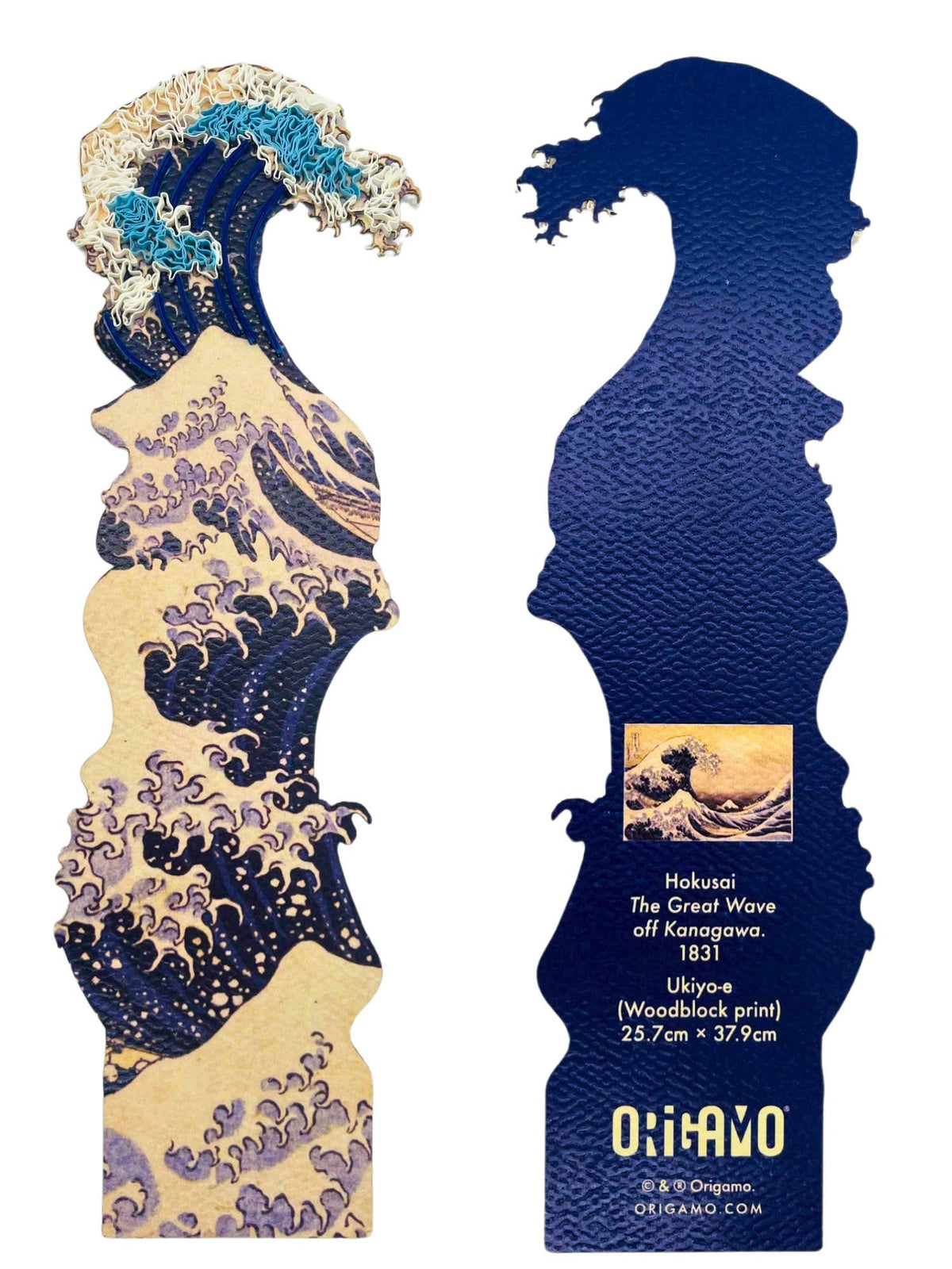 BOOKMARK THE WAVE HOKUSAI QUILLING ORIGAMO