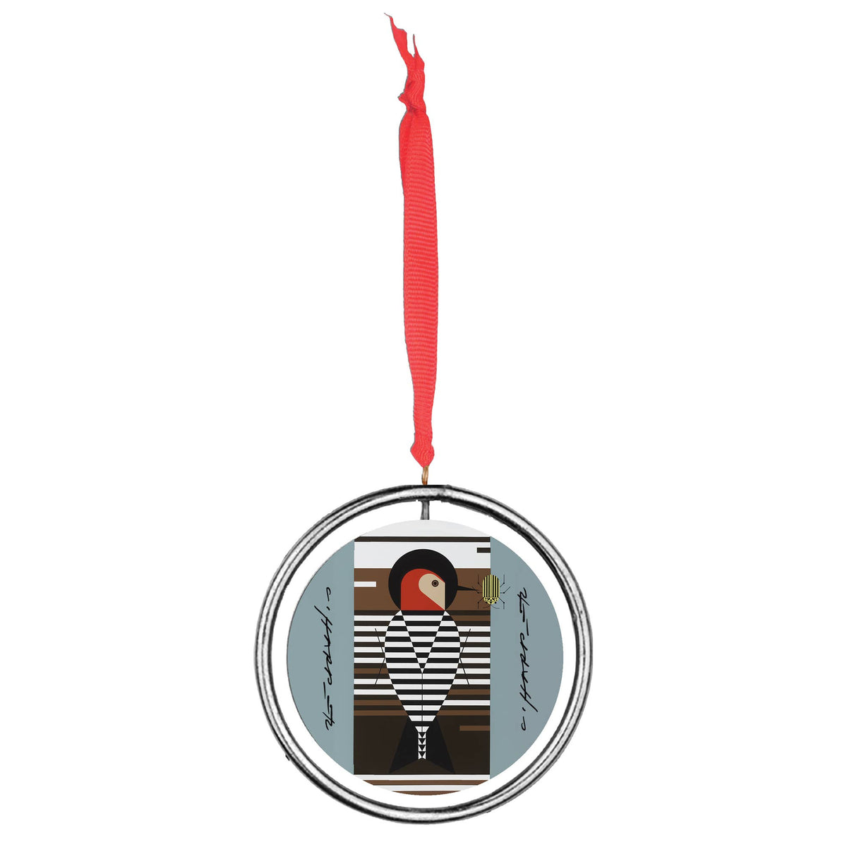 Charley Harper “Baffling Belly” Keepsake – 3” diameter