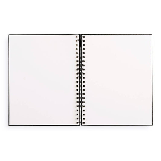 Large Sketchbook 8.5 x 11"- Spiral Hardcover (Black)