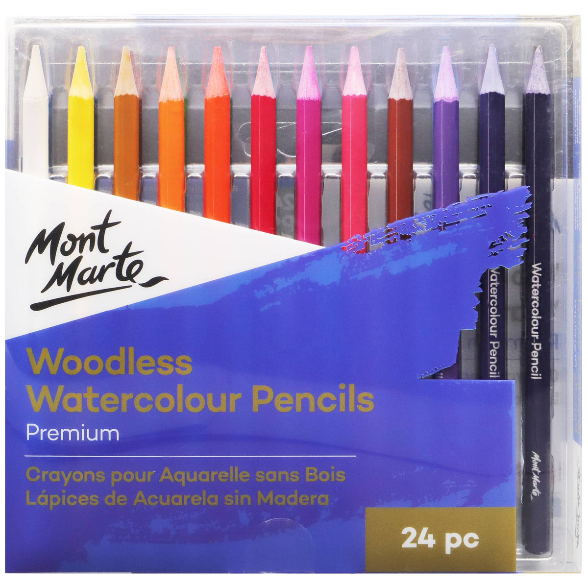 Woodless Watercolor Pencils Premium 24pc