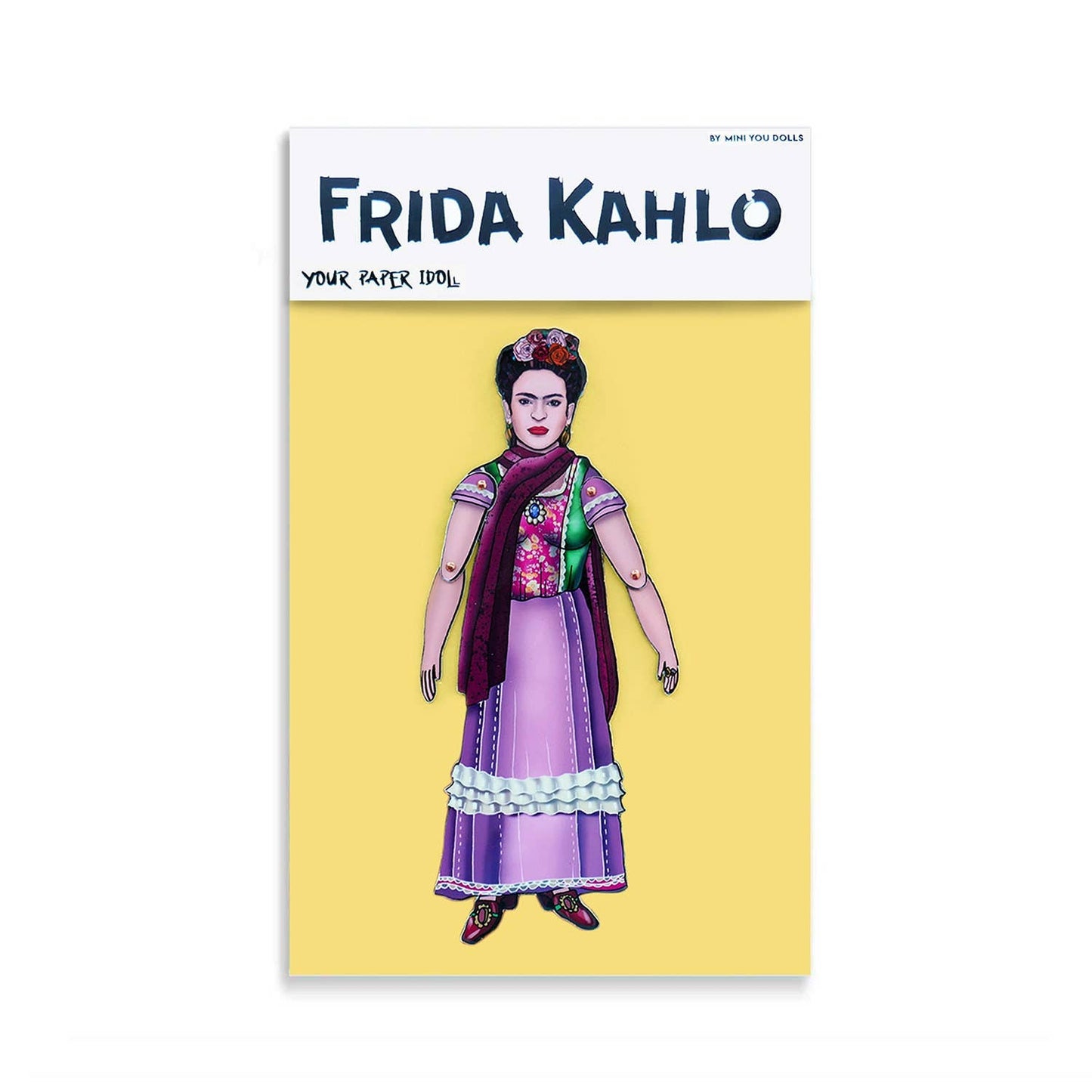 Articulated Magnet Doll Frida Kahlo | Celebrity Paper Doll | Mexican Art
