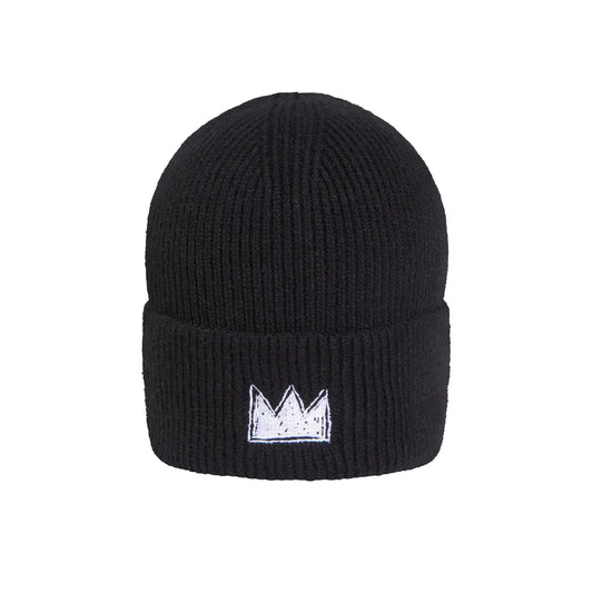 Basquiat Embroidered Crown Beanie