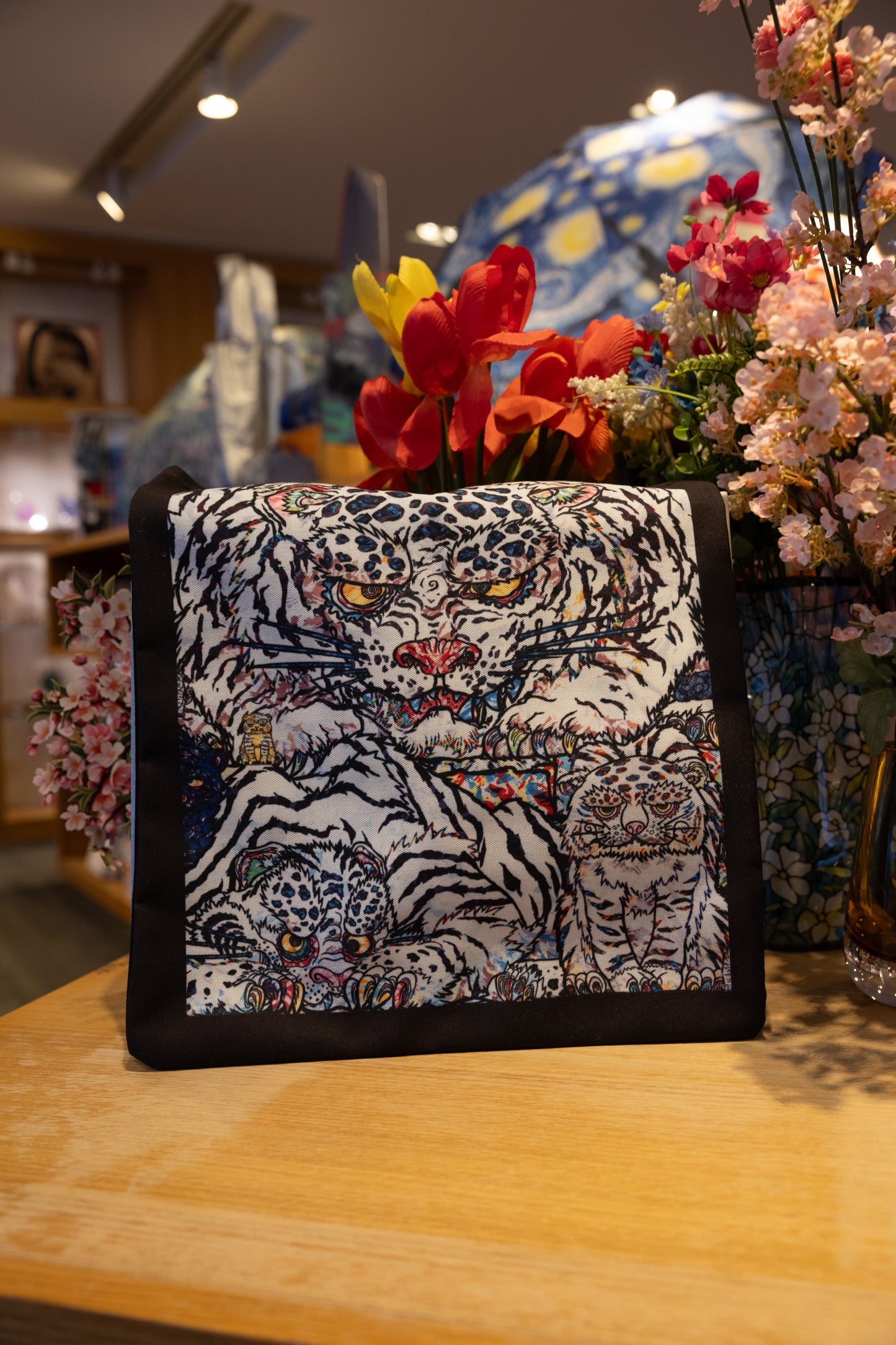 Takashi Murakami White Tiger Tote Bag