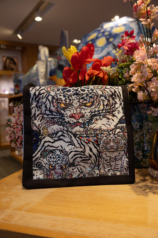 Takashi Murakami White Tiger Tote Bag