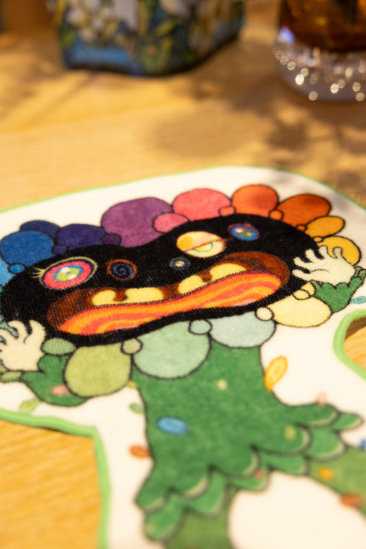 Murakami Mononoke Flower Parent and Child Die cut towel