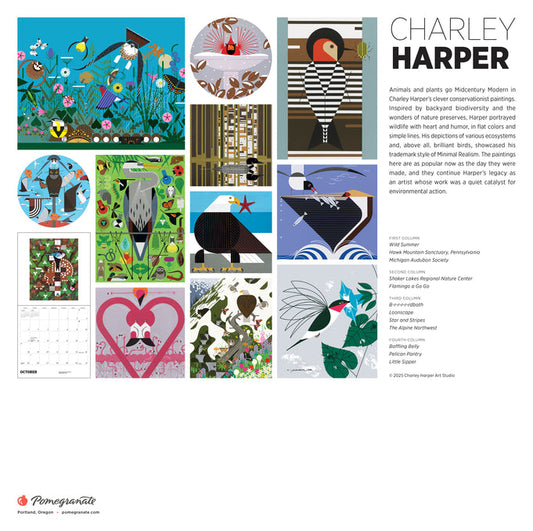 Charley Harper 2026 Wall Calendar