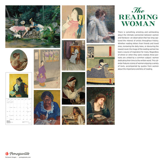 The Reading Woman 2026 Wall Calendar