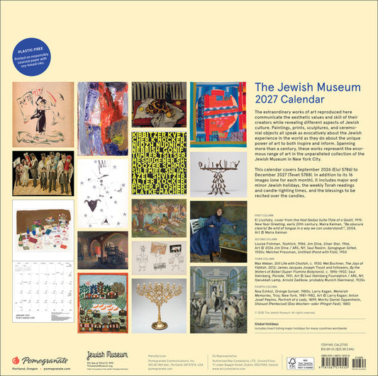 The Jewish Museum Calendar 2027