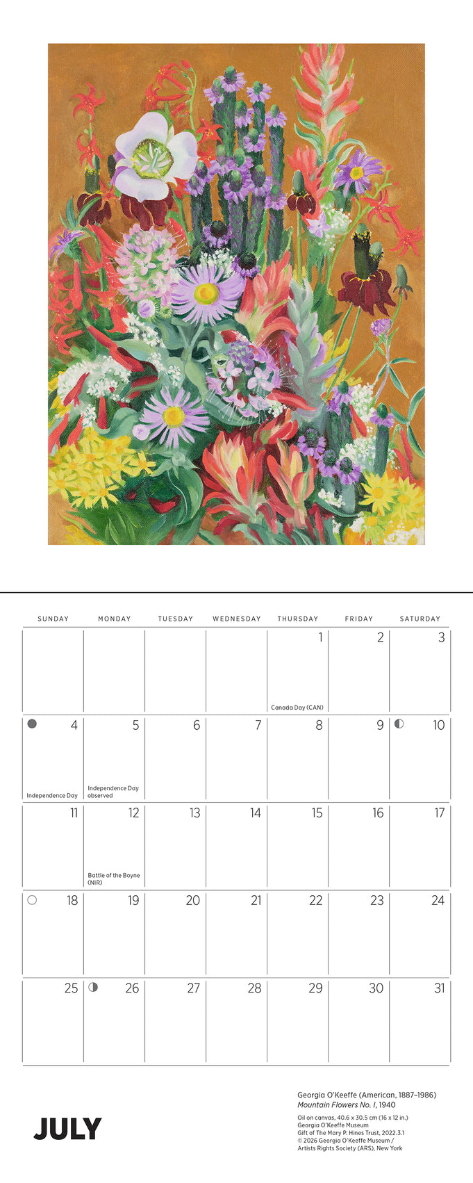 Georgia O'Keeffe 2027 Mini Wall Calendar