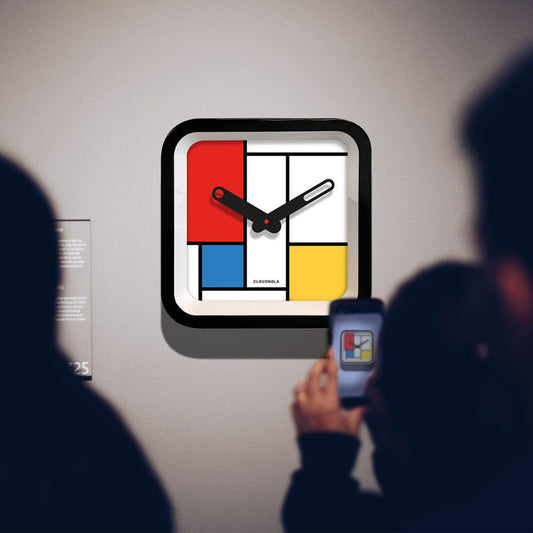 Mondrian Indoor/Outdoor Clock