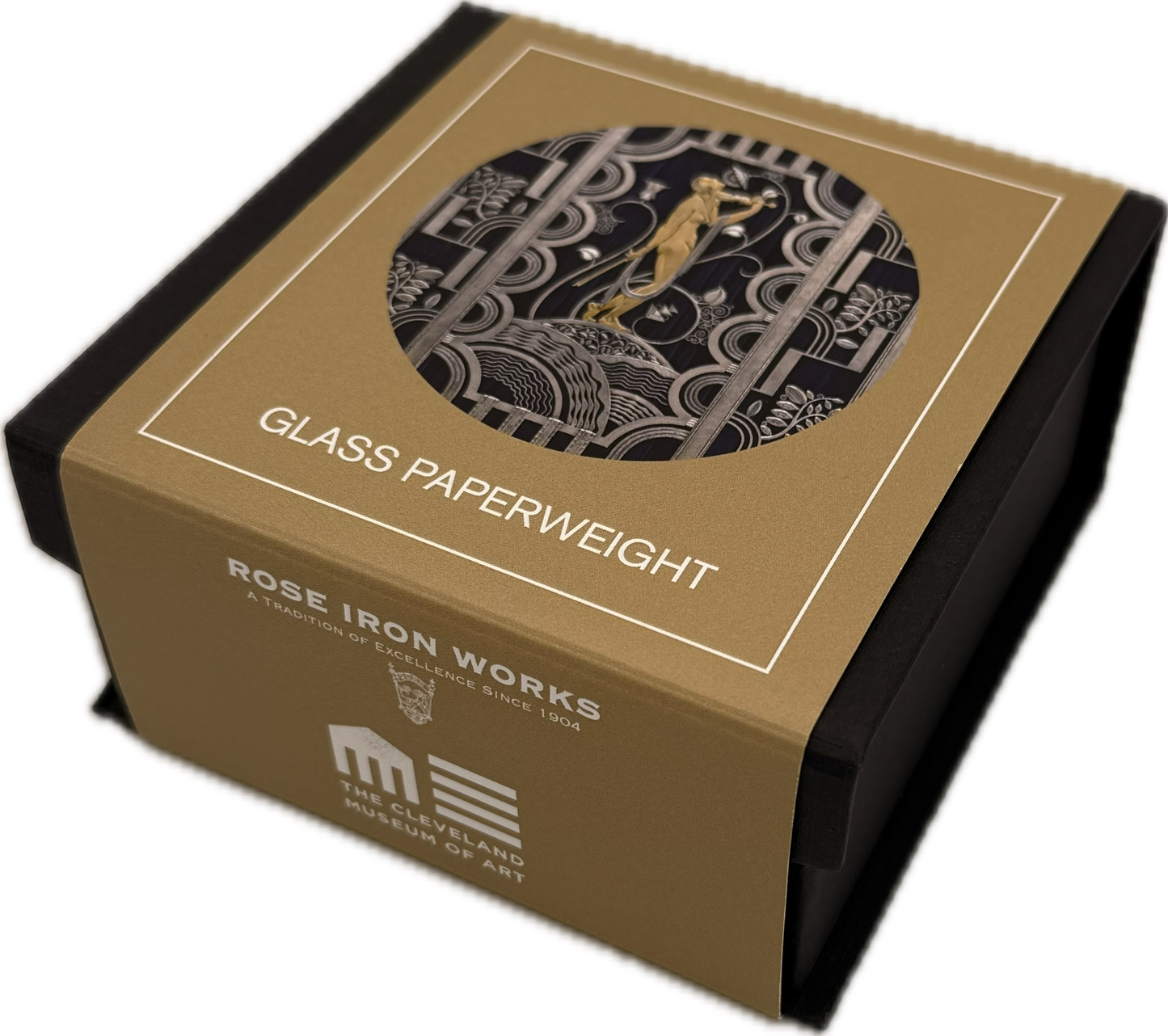 Muse with Violin Screen Glass Paperweight