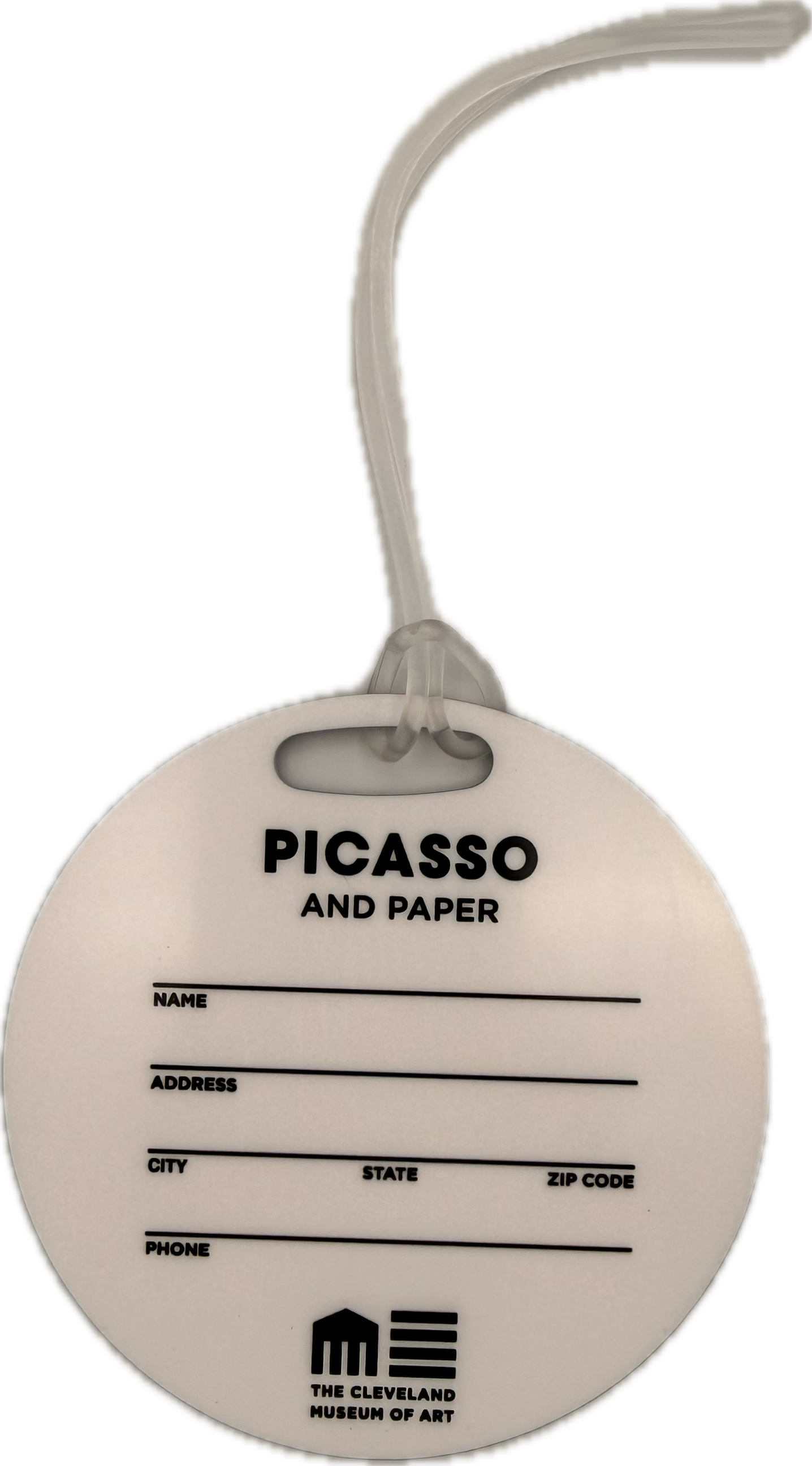 Picasso and Paper Yellow Luggage Tag