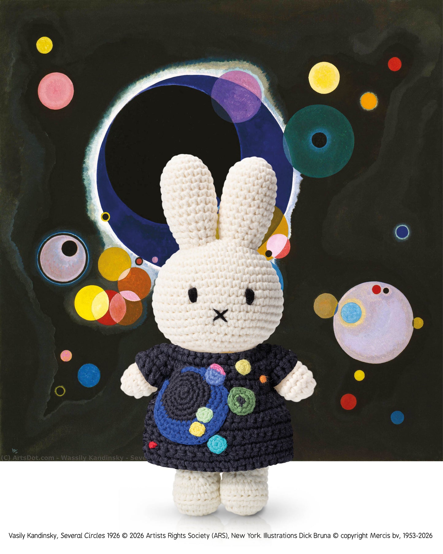 Miffy in Kandinsky Several Circles Inspired Dress