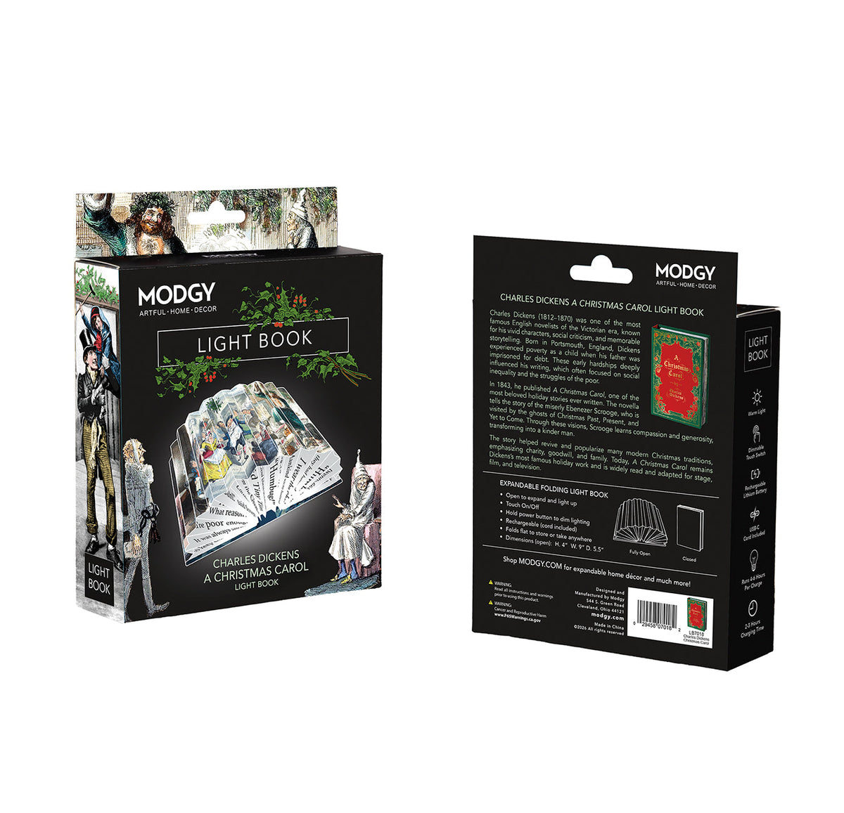 Dickens A Christmas Carol Light Book