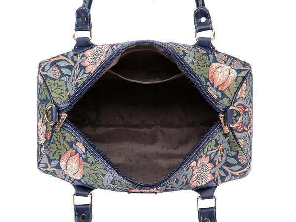 Morris Strawberry Thief Blue Travel Bag