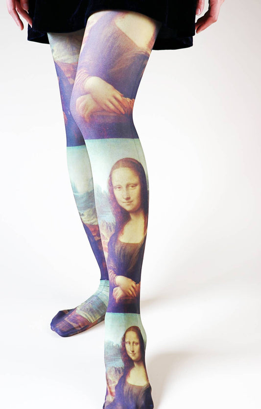 MONA LISA by Leonardo da Vinci Printed Art Tights