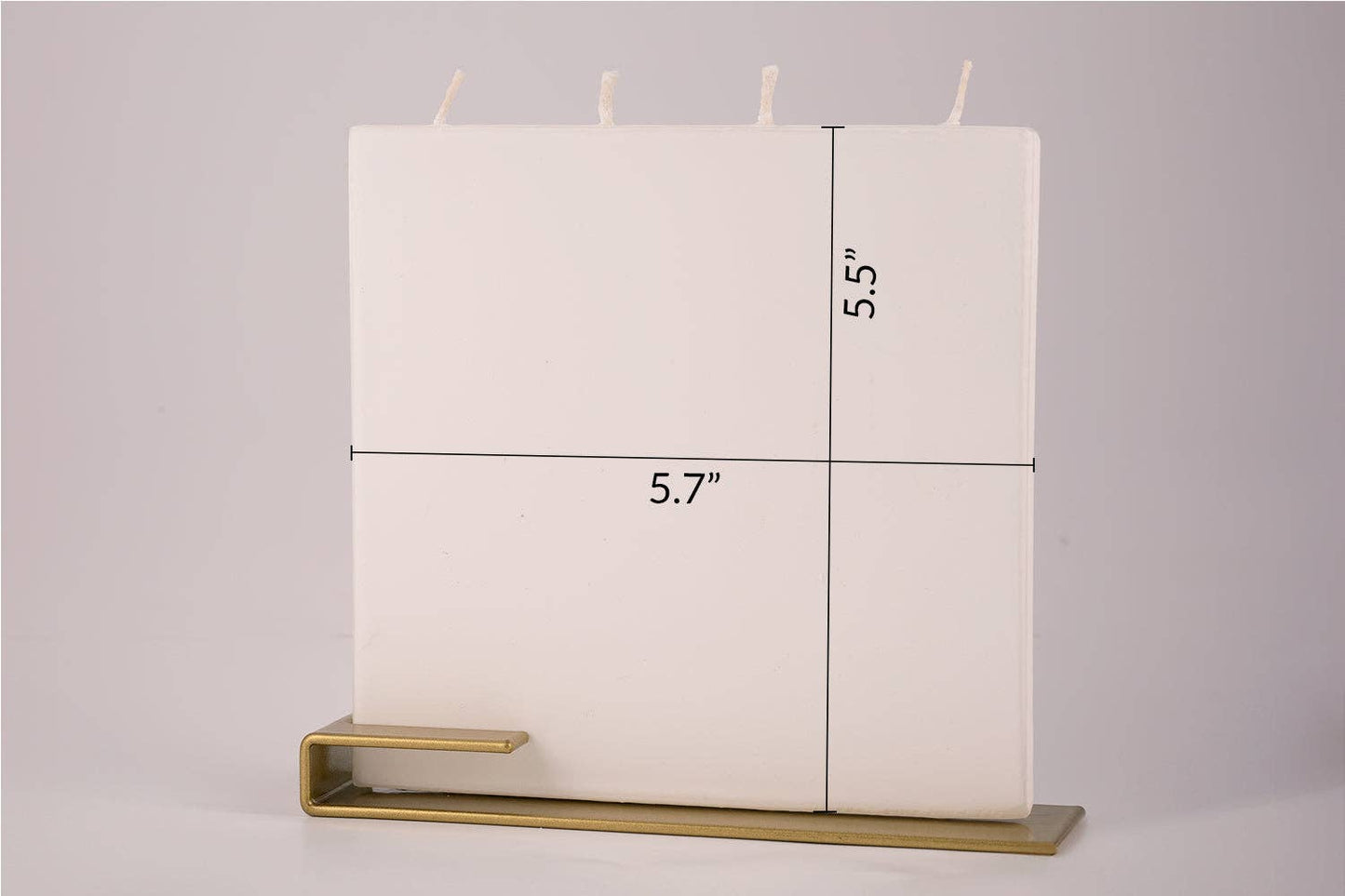 Flat Hand-Crafted 6" Circle Candle - Claude Monet Footbridge