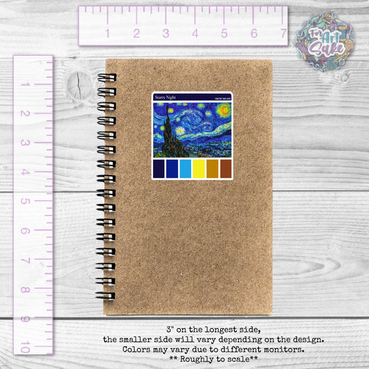 Starry Night Pallet- Sticker