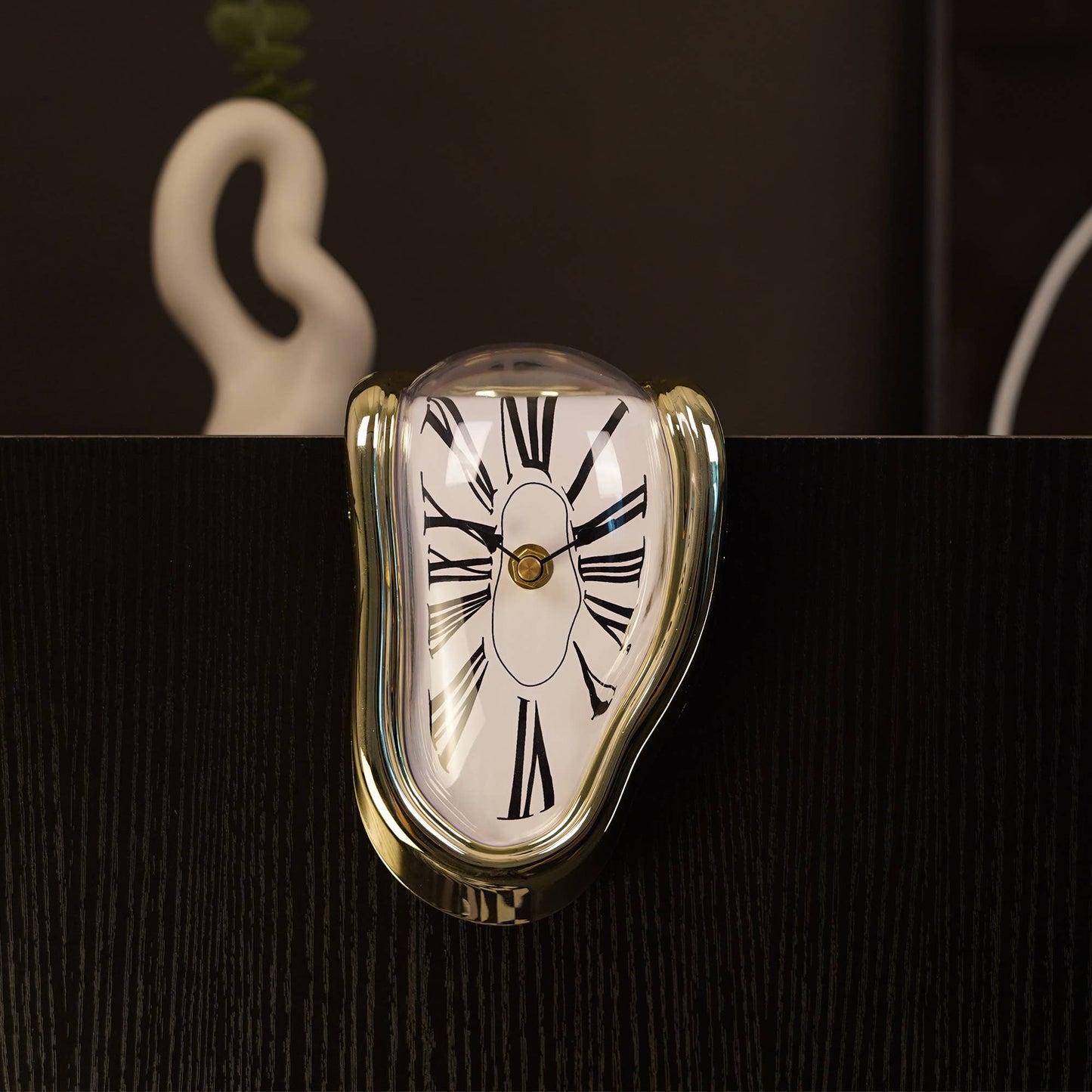 Dali Melting Desk Clock Gold