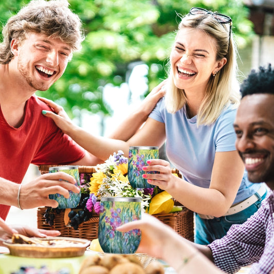 Stemless Wine Tumbler - Monet Garden At Giverny
