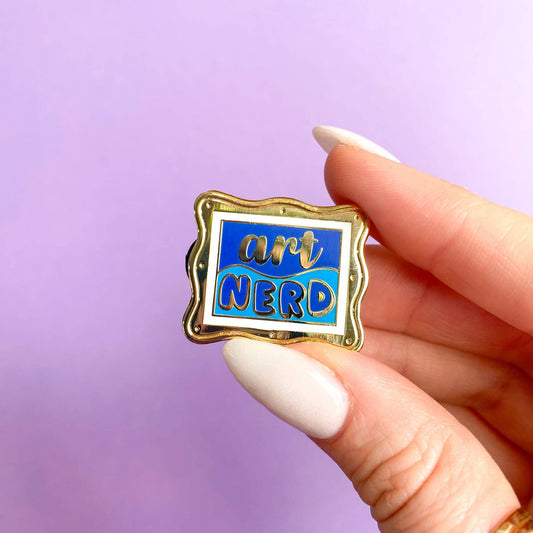 Art Nerd Enamel Pin | Artist Accessories