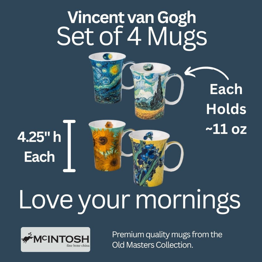 Van Gogh Set of 4 Mugs