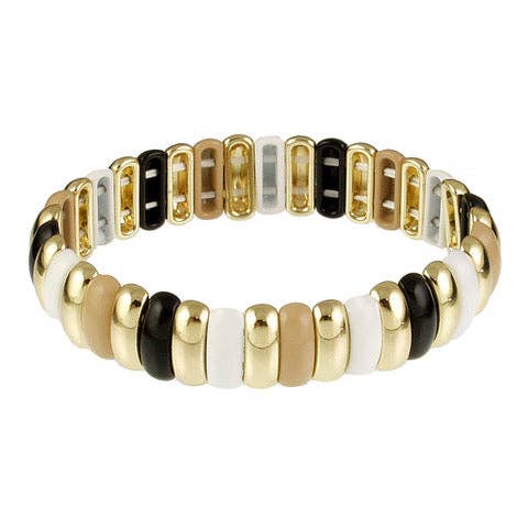 Ombre-Pop Stretch Bracelet: Blue; Green/Teal; Black & White