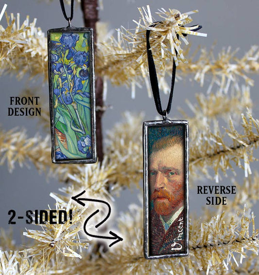 Van Gogh Irises Art Museum Christmas Ornament & Charm