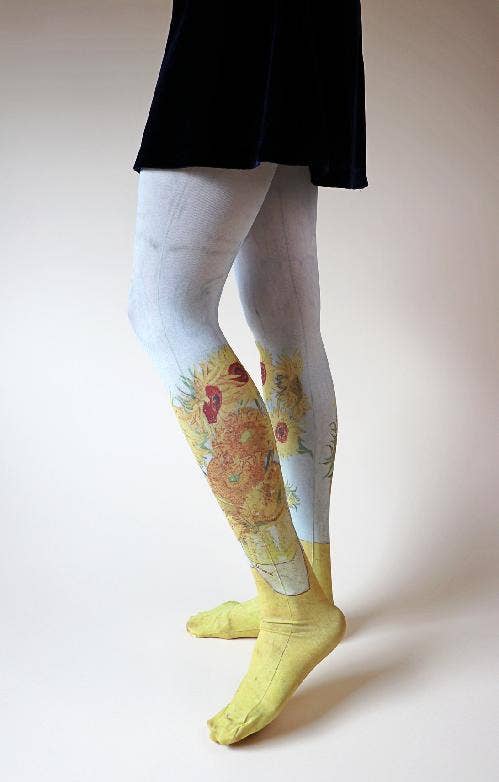 SUNFLOWERS by VAN GOGH - 3rd München Printed Art Tights
