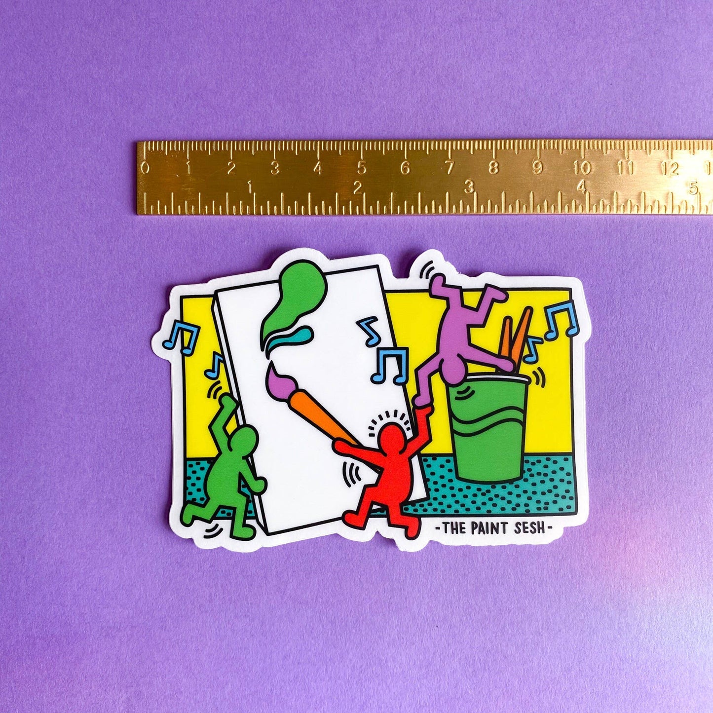 Painting Painty Inspired by Keith Haring Sticker